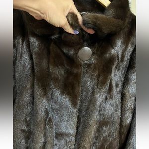 German women mink coat.
